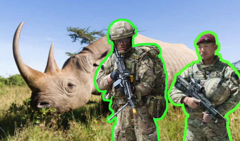 British Soldiers Save 17 Endangered Black Rhinos From Poachers
